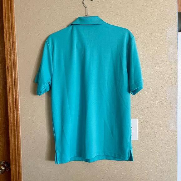 Men’s golf polo. PGA Tour Airflux. Size small. Aqua / teal color - Picture 5 of 7